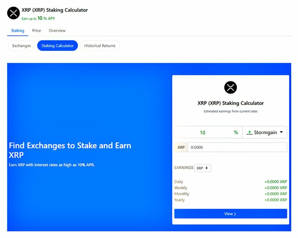 xrp staking.